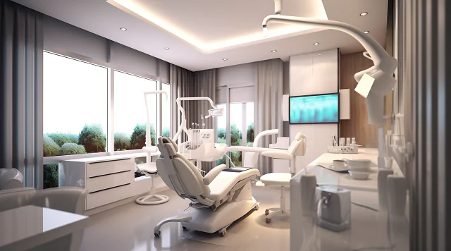 wnętrze gabinetu dentystycznego